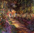 peinture tableau - Le Jardin fleuri Claude Monet